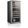 SVAN Vinoteca 45 Botellas Negro SVN4500D. 85W, 2 Zonas Independientes, Display LED táctil, Pantalla Digital Exterior, 7 Baldas de Madera, 1 Rejillas Metálicas, Clase de Eficiencia Enérgetica G