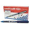 Uni-Ball UB-150 Eye Micro - Penna a sfera a punta fine, confezione da 12, colore blu