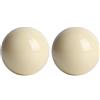 Hominas Palla da Biliardo Bianca 5,72 cm Pallino da Biliardo in Resina Universale per L'allenamento Palla Standard per Adulti e Bambini, 2 Pezzi