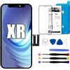 Dinow Display per iPhone XR LCD Sostituzione Schermo 6.1 LCD di Ricambio Schermo per iPhone XR, Touch Screen per iPhone XR con Kit di Riparazione, Compatibile con A2105/ A1984/ A2107/ A2108/ A2106