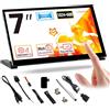 LUCKFOX for Raspberry Pi Screen 7 inch HDMI Touchscreen for Raspberry Pi 5 Plug & Play 1024x600 5 Point Touch Screen Portable Monitor for Laptop with Stand IPS LCD Display Second Screen for Laptop PC