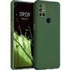 kwmobile Custodia Compatibile con OnePlus Nord N10 5G Cover - Back Case per Smartphone in Silicone TPU - Protezione Gommata - verde scuro