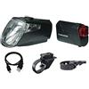 Trelock Unisex - Adulto LS 360/720 Eco Kit Illuminazione, Nero, Taglia unica