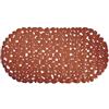 MSV - Tappetino da bagno in PVC con ciottoli - Antiscivolo - Sicurezza e comfort - 99 x 39 cm - Terracotta - Superficie strutturata - Adatto a tutti i tipi di vasche da bagno