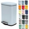 Spirella - Cestino per Bagno a Pedale Modello Akira - Acciaio Inossidabile di Alta Qualità - Chiusura Silenziosa Easy-Close - Blu Ice - 5L - Accessori per il bagno