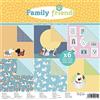 Artemio Set 6 fogli Family Friends Cani fronte-retro 170 g, Multicolore, 30 x 30 cm
