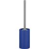Spirella Porta scopino Porta scopino "Tube" Set WC da appoggio in Ceramica e Acciaio Inox Blu