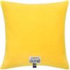 Zoeppritz since 1828 702291-160-50 x 50 cm - 160 Curry - di federa per cuscino in pile morbido con punto all'uncinetto