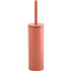 Spirella, Scopino WC con Supporto in Acciaio, Modello Akira, Testina Intercambiabile e Solido Vaso in Acciaio, con Contenitore Igienico, Scopino Chiuso, da Terra, Terracotta, Rosso