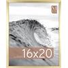 MCS Cornice per Poster Foundation 40,6 x 50,8 cm, Cornice in Legno Nero Tradizionale, Fissaggio a Parete Verticale e Orizzontale, Grande Cornice per Foto, Poster e Opere d'Arte (Confezione da 1)