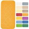 Spirella - Tappeto per Vasca in Schiuma PVC Modello Alaska - Tappeto da Bagno Antiscivolo con Ventose + Fori di Drenaggio Anti Muffa - Arancione - 91 X 36 cm