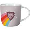 Grafik Werkstatt Grafik-Werkstatt Tazza da caffè con scritta in lingua tedesca Du bist die Beste.