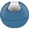 Spirella Cestino da Bagno, Contenitore per Cosmetici, 1 litro, Finitura Lucida o Opaca, con Coperchio Basculante, Cestino da Tavolo, Blu Denim