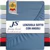 Jenny Sesal Lenzuolo con Angoli Singolo Cotone Verde Azzurro | Durevole
