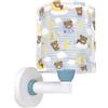 Dalber Lampada da parete per bambini Baby Teddy Bear Clouds Blue, 41579T, E27