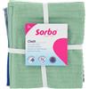 Sorbo Strofinacci in spugna, panni per la pulizia della cucina, confezione da 3 panni super assorbenti per la pulizia senza striature in casa, ogni panno misura 35 cm x 35 cm