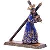 DRW Statuina Gesù del Grande Potere in Resina Dipinto a Mano 15 cm