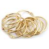 Spirella Set di 12 Anelli per Tende da Doccia Ringo Small Gold