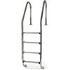 Gre 40272 - Scala di sicurezza per piscine interrate - Acciaio inossidabile, gradini antiscivolo e sistema di protezione per bambini