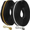 Aerzetix - K10001 - Kit di Cerniera Lampo Spirale 2x5 m N°5 Colore Nero Argento Dorato + 30 cursori N°5 Non bloccabile Decorativi in Metallo
