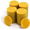 Smartdealspro Mini contatori per l'apprendimento in plastica opaca, gettoni per giochi di fiches da poker, con scatola portaoggetti (oro, 32 mm (64 pezzi, girasole)