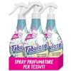 Fabuloso Spray per Tessuti Rinfresca e Rimuove Le Pieghe 250 ml, Elimina Le Pieghe, Rinfresca i Capi, Non Macchia i Tessuti Classici, Dermatologicamente Testato (Confezione da 3)