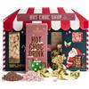 Tilz Set regalo per cioccolata calda, mini marshmallow, bastoncini di zucchero, gocce di cioccolato, regali di Natale per bambini
