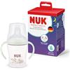 NUK Biberon NUK Perfect Match Learner | 6+ mesi | 150 ml | Bicchiere antigoccia per bambini piccoli | Manici antiscivolo | Brilla al buio | Coniglio | Confezione da 1