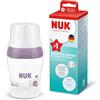 NUK Perfect Match Biberon | 0+ mesi | 150 ml | Biberon neonato anti-colica | PP | Indicatore di controllo della temperatura | Ippopotamo | Confezione da 1