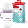 NUK Perfect Match Learner Biberon | 6+ mesi | 260 ml | Bicchiere antigoccia per bambini piccoli | Manici antiscivolo | Ippopotamo | Confezione da 1