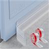 MARICATO 4 Pezzi Paraspifferi Porta Blindata, Guarnizione Sottoporta in Gomma, Paraspifferi Sottoporta Premium Ideale anche per Protezione da Suoni, Freddo,Antipolvere e Anti Bug (5x400cm Trasparente)