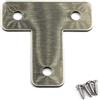 Zernnis (30 pezzi) 40 x 40 mm Connettore angolare staffe angolari (spessore 1 mm) in acciaio inox a forma di T staffe con viti