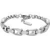 Diesel Metamorph DX1633040 - Bracciale da uomo in acciaio inossidabile argentato