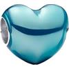 Feitery Compatibile con ciondoli da donna, albero cielo, blu, cuore, charm bracciali e collane con fiocchi di neve, Zirconia cubica