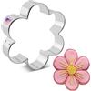Pendente a forma di fiore a margherita in acrilico 3D da 41 mm - Fucsia glitter x1 - Perles & Co