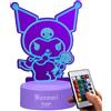 Get Trend Kuromi Sanrio LED Luce Notturna, Lampada da Comodino con Luminosità Regolabile, USB Alimentato a Batteria, 16 Colori e 4 Modalità (Multi Kuromi)