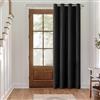 MIULEE Tende Oscuranti per Interni 1 Pezzi 140x260 CM, Tenda Nero Coprente Termiche Isolanti per Interno con Anelli, Tenda Oscurante Finestra Camera da Letto Salotto