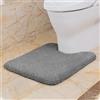 VANZAVANZU Tappetino per WC Antiscivolo Tappeto da Bagno WC Assorbente Addensato Tappetino da Bagno Ultra Morbido Bath Mat Soffice Microfibra Tappeto WC Eleganti 50 x 60cm (Grigio Scuro)