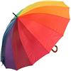 Rainy Days RainyDays - Ombrello da golf, misura XXL, colore: arcobaleno, Multicolore, Arcobaleno, 135, Ombrello