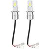Terisass rgb fendinebbia h3 + Lampadina Fendinebbia 2pz H3 80W 8000K 12-24V Accessorio LED bianco con decodifica per auto universali