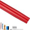 NewL Pellicola Vinile Auto Lucida Autoadesiva Rosso 150 x 300 cm | Finitura lucida, attrezzi inclusi, canali aria integrati, flessibile e stirabile, per interni ed esterni auto, mobili