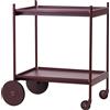 Normann Copenhagen - Carrello/tavolo d'appoggio Rul - Viola - Acciaio termolaccato - Designer Simon Legald
