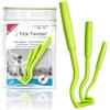 Tick Twister® Set di 3 Ganci per zecche di Diverse Dimensioni - Pinzetta Efficace per Cani, Gatti, Cavalli e Persone - Rimuove Le zecche Rapidamente e Senza Dolore - Prodotto in Francia