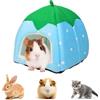 Jilskl Casetta per Animali Domestici, Letto Porcellino d'India, Nido di Gabbia per Cincillà, Piccolo Animale Letto per Cincillà, Riccio, Cavia, Criceto, Furetto, Ratto, Gatto, Cane (Blu)