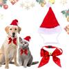 Qunkun Costume Di Natale per Cani, Cappello Di Natale per Cani, Cappelli Di Natale per Gatti, Cappello Di Natale per Cani E Gatti, Accessori per Costumi Di Natale per Animali Domestici, Cappello Regolabile