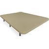 Somnia Descanso - Base imbottita 3D rinforzata, grande stabilità con 5 barre di rinforzo 6 gambe metalliche filettate da 25 cm, 90 x 190, beige