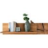 Woodroom Mensola da parete in rovere massiccio oliato, 90 x 25 x 20 cm (L x A x P)