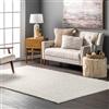 nuLOOM Marlow - Tappeto morbido in finta pelle di pecora, lavabile in lavatrice, 1,5 x 20,3 m, colore: Bianco