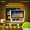Hizpo 9 "2 Din 4G + WiFi Autoradio per Ford Focus Exi MT Mk2 MK3 2004-2011 Lettore multimediale Android 14 Unità principale di navigazione GPS