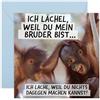 Central 23 Geburtstagskarte für Bruder - ICH LÄCHEL, WEIL DU MEIN BRUDER BIST - Lustige Geburtstagskarten für Männer - Geburtstagsgeschenk für Ihn - mit Aufklebern - von